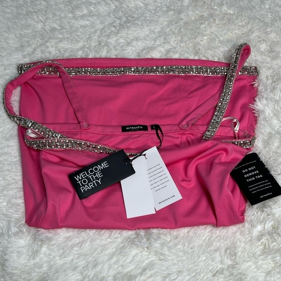 Retrofete | Regina Mini Pink Dress | NWT! - Picture 6 of 8